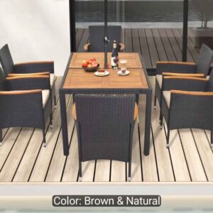 Brand New in Box 7pcs Outdoor Dining Set for 6. Smoke Free Home Limited stock!