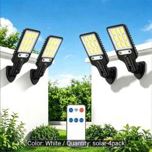 6-Pack Solar Powered LED Sensor Street Lamps - Smoke Free Home Brand new in box